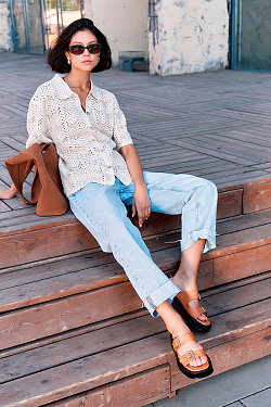 Стильный LOOK Сандалии Miris 02423-BG 5