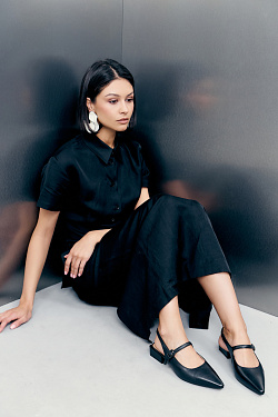 Стильный LOOK Туфли слингбэки Kristina & Milan E439-W104-2-BL 1