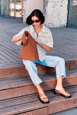 Стильный LOOK Сандалии Miris 02423-BG 4