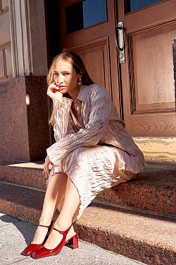 Стильный LOOK Туфли слингбэки Kristina & Milan J2291D-15-5-WN 12