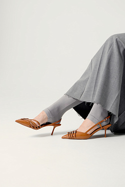 Стильный LOOK Туфли слингбэки Kristina & Milan ML930-6-7-BR 2