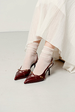 Стильный LOOK Туфли слингбэки Kristina & Milan SZ24070P-1-2-BR 6