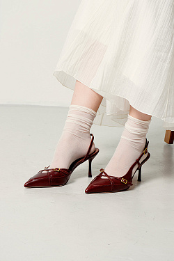 Стильный LOOK Туфли слингбэки Kristina & Milan SZ24070P-1-2-BR 3