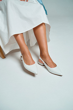 Стильный LOOK Туфли слингбэки Kristina & Milan P027D-11-2-WH 7