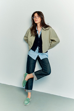 Стильный LOOK Лоферы Miris 24180-650-GN 9