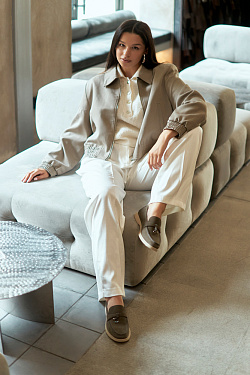 Стильный LOOK Лоферы Kristina & Milan R001-5-M71P-GR 6