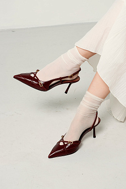 Стильный LOOK Туфли слингбэки Kristina & Milan SZ24070P-1-2-BR 4