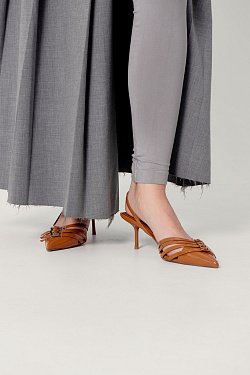 Стильный LOOK Туфли слингбэки Kristina & Milan ML930-6-7-BR 4