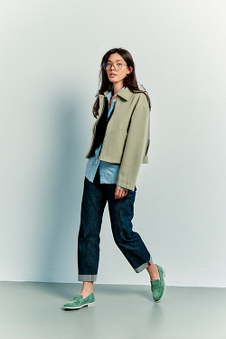 Стильный LOOK Лоферы Miris 24180-650-GN 9