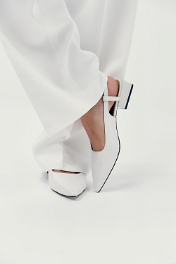 Стильный LOOK Туфли слингбэки Kristina & Milan E439-K274-5-WH 6