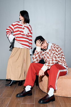 Стильный LOOK Лоферы Kristina & Milan G392A-G9B-M-BR 1