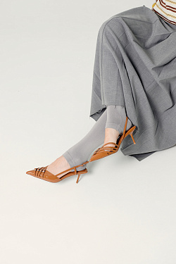 Стильный LOOK Туфли слингбэки Kristina & Milan ML930-6-7-BR 2